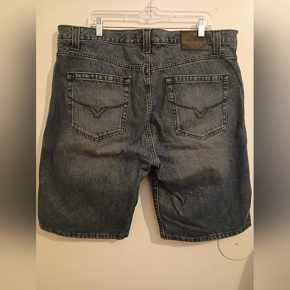 Harley Davidson Men's Denim Shorts Sz 40‎